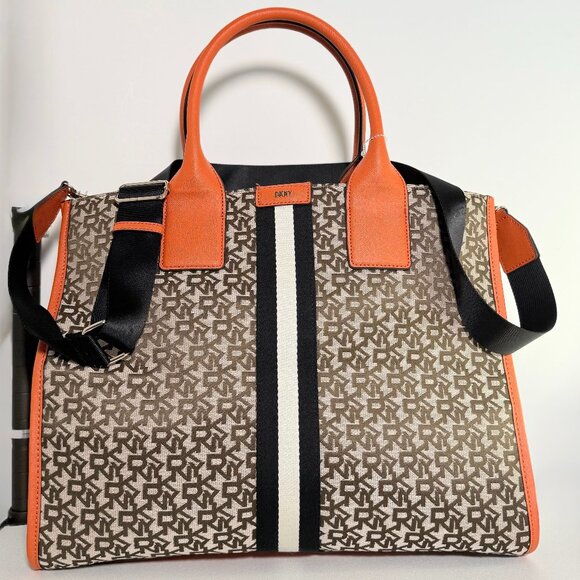 DKNY "CARLITA" LARGE TOTE BAG NEW WITH CROSSBODY STRAP